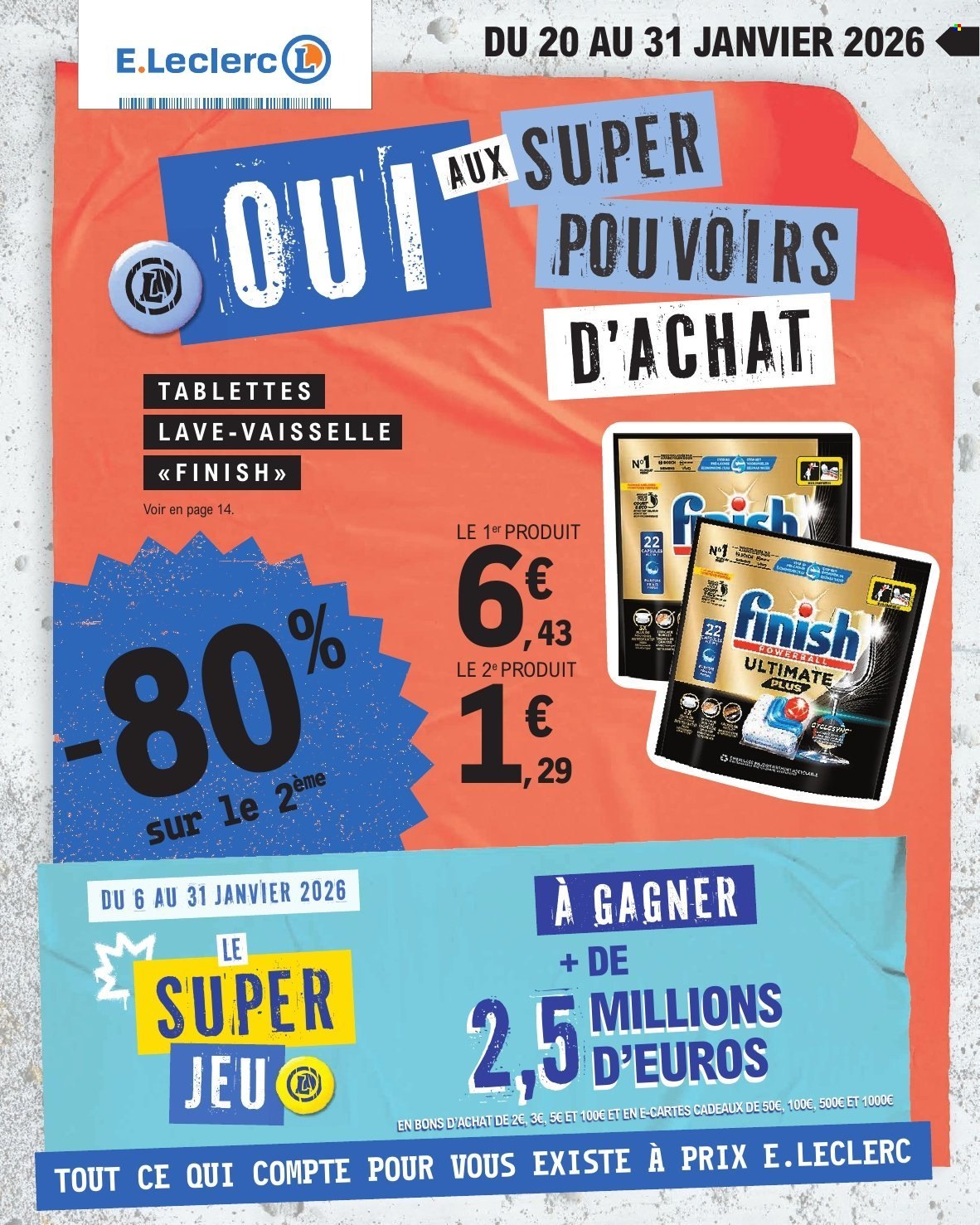 Catalogue E.Leclerc - 20/01/2026 - 31/01/2026. Page 1