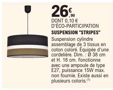 SUSPENSION "STRIPES"