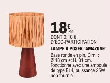 LAMPE A POSER "AMAZONE"