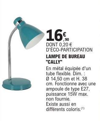 LAMPE DE BUREAU "CALLY"
