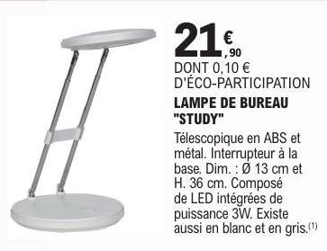 LAMPE DE BUREAU "STUDY"
