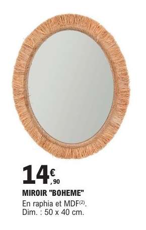 MIROIR "BOHEME"
