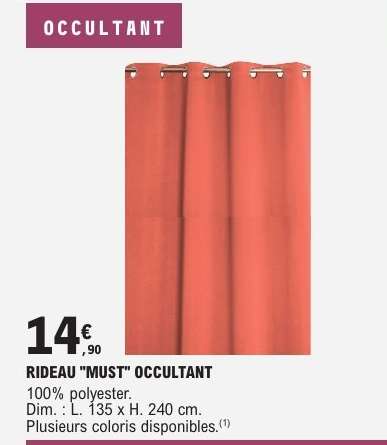 RIDEAU "MUST" OCCULTANT