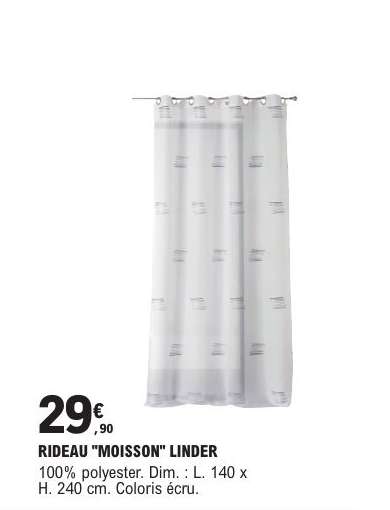RIDEAU "MOISSON" LINDER