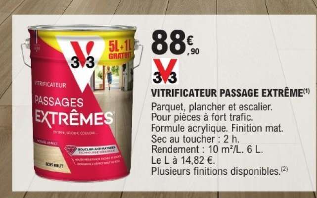 VITRIFICATEUR PASSAGE EXTRÊME