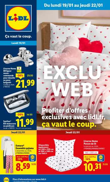Catalogue Lidl - 19/01/2026 - 22/01/2026.
