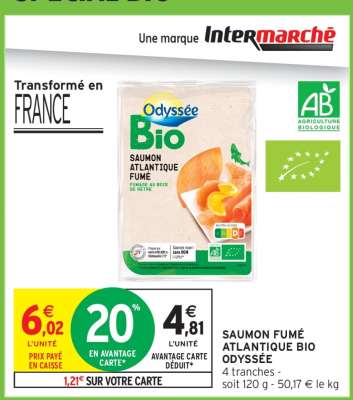 SAUMON FUMÉ ATLANTIQUE BIO ODYSSÉE