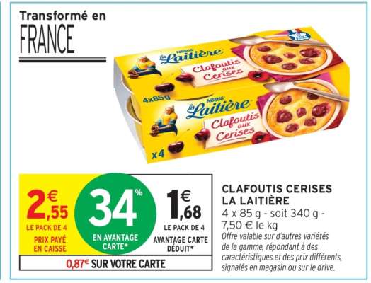 Clafoutis Cerises La Laitière