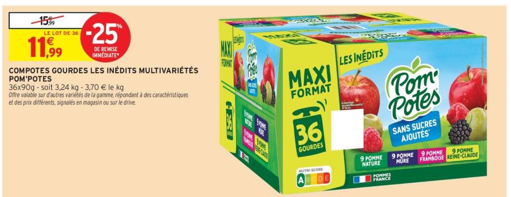 COMPOTES GOURDES LES INÉDITS MULTIVARIÉTÉS POM'POTES