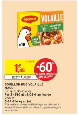 Bouillon Kub Volaille Maggi