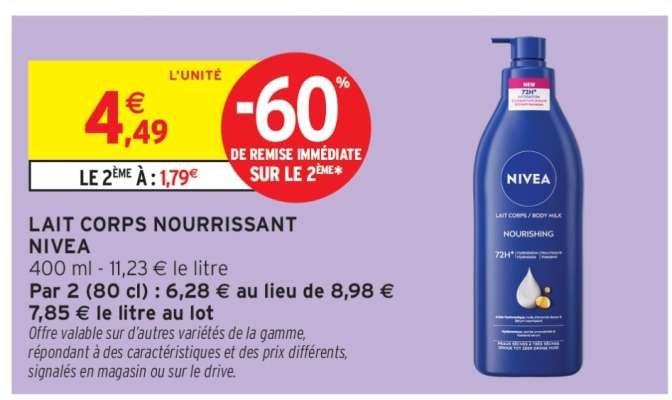 Lait Corps Nourrissant Nivéa