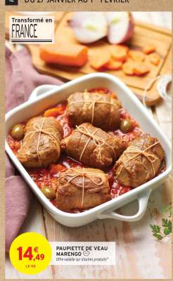 PAUPIETTE DE VEAU MARENGO