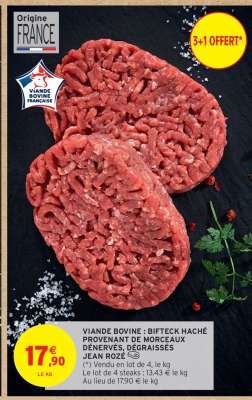 Viande Bovine : Bifteck Haché