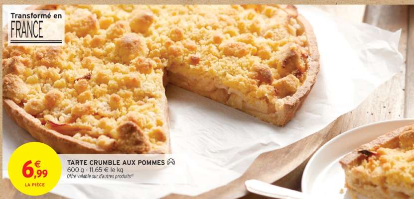 TARTE CRUMBLE AUX POMMES