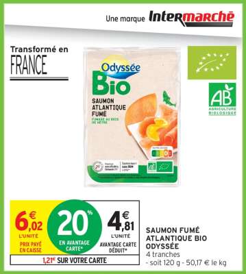 SAUMON FUMÉ ATLANTIQUE BIO ODYSSÉE