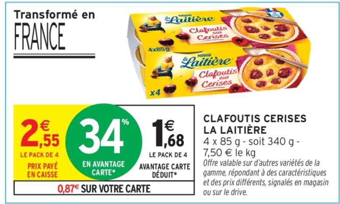 Clafoutis Cerises La Laitière