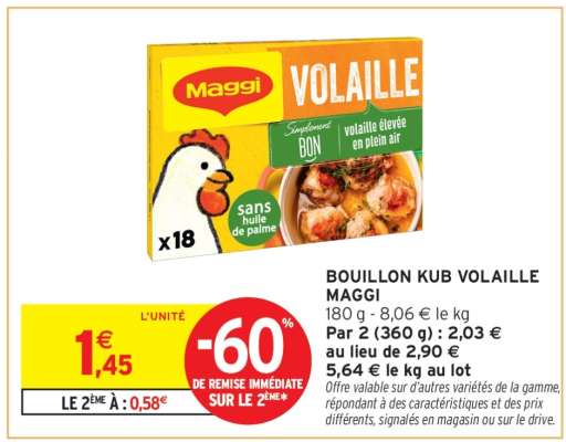Bouillon Kub Volaille Maggi