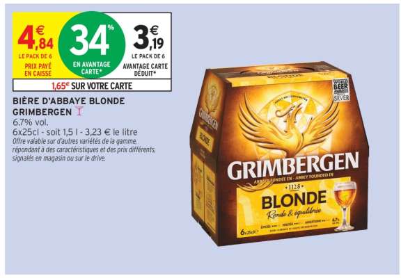 BIÈRE D'ABBAYE BLONDE GRIMBERGEN