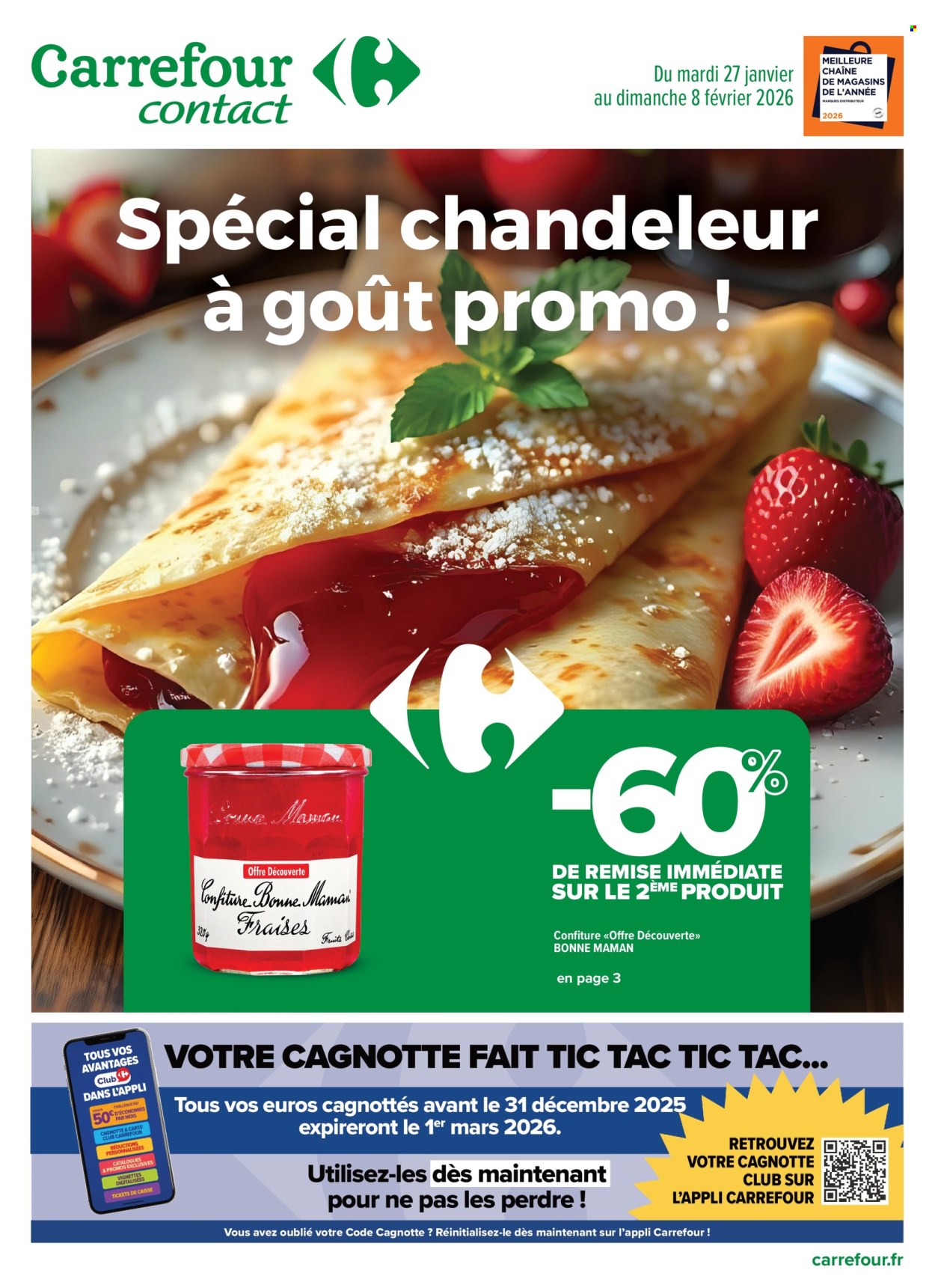 Catalogue Carrefour Contact - 27/01/2026 - 08/02/2026. Page 1
