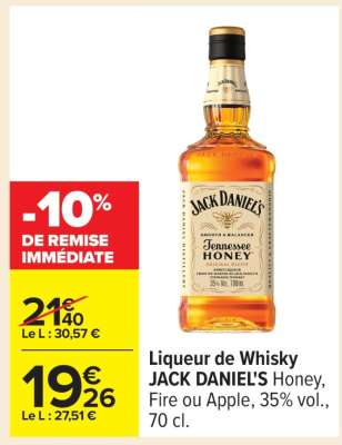Liqueur de Whisky JACK DANIEL'S
