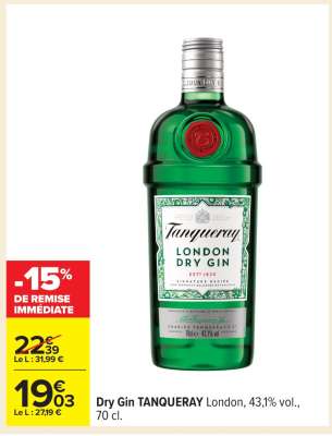 Dry Gin TANQUERAY
