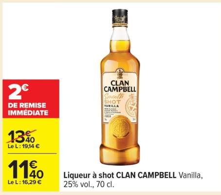 Liqueur à shot CLAN CAMPBELL