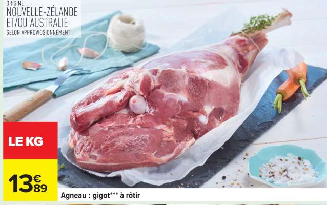 Agneau : gigot*** à rôtir