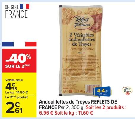 Andouillettes de Troyes REFLETS DE FRANCE