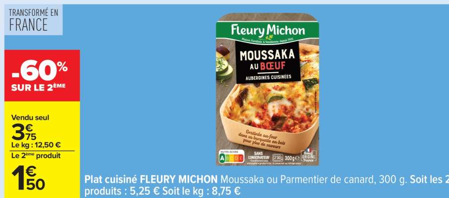 Plat Cuisiné Fleury Michon