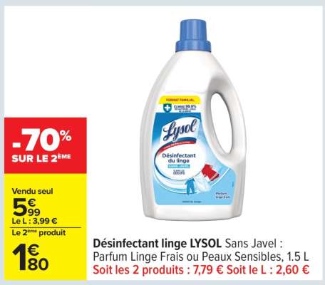 Désinfectant linge LYSOL