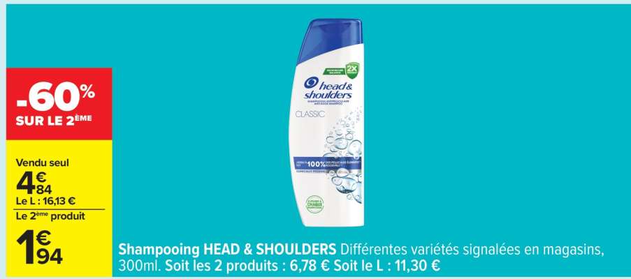 Shampooing Head & Shoulders