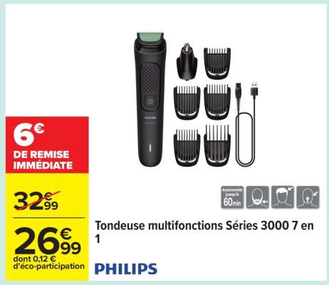 Tondeuse multifonctions Séries 3000 7 en 1