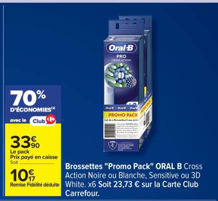 Brossettes «Promo pack» ORAL B