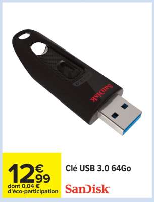 Clé USB 3.0 64Go