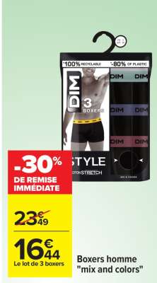 Boxers homme "Mix and colors"