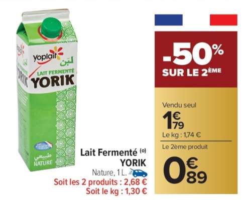 Lait Fermenté YORIK