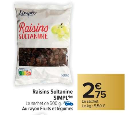 Raisins Sultanine SIMPL