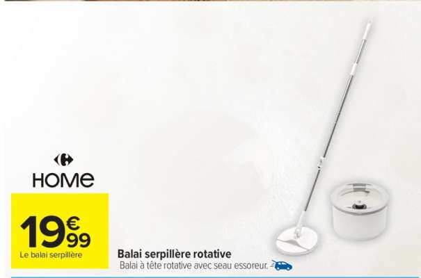 Balai serpillère rotative