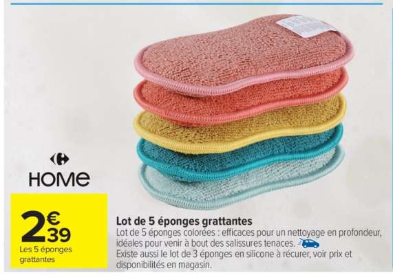 Lot de 5 éponges grattantes