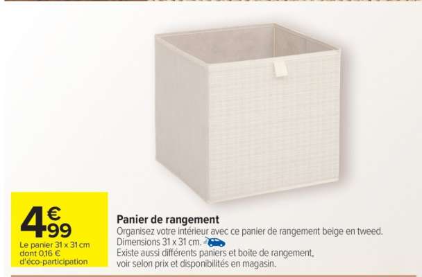 Panier de rangement