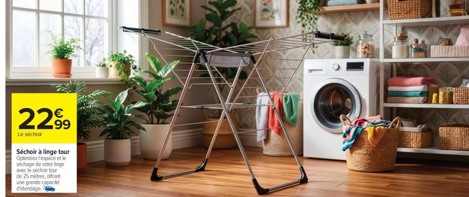 Séchoir à linge tour
