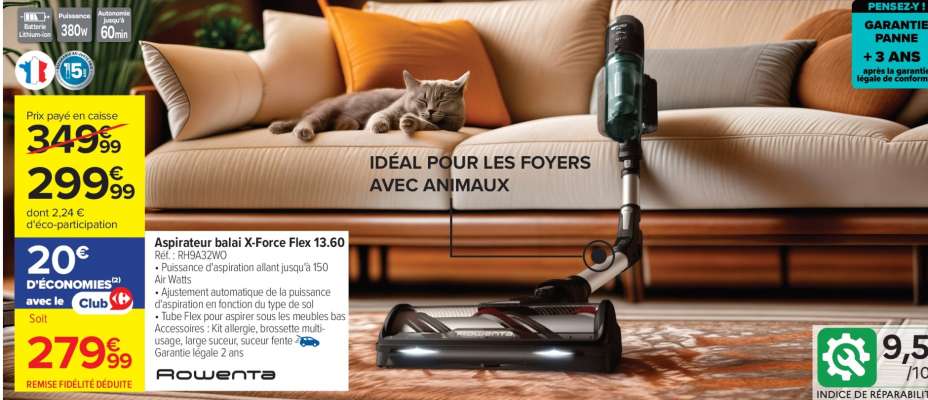 Aspirateur balai X-Force Flex 13.60