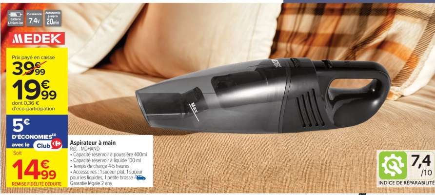 ASPIRATEUR À MAIN