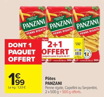 PÂTES "PANZANI"