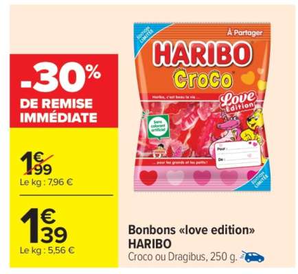 Bonbons «love edition» HARIBO