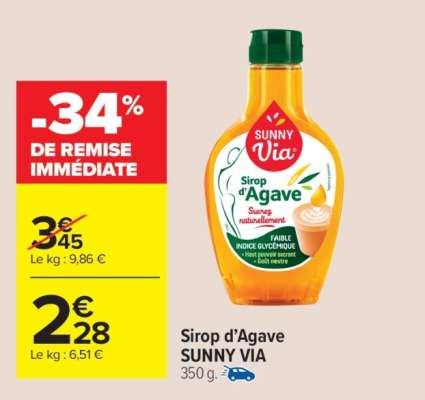 Sirop D'agave Sunny Via