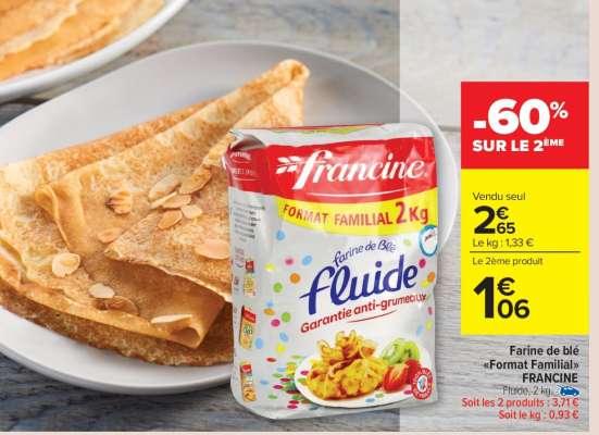 Farine de blé "Format Familial" FRANCINE