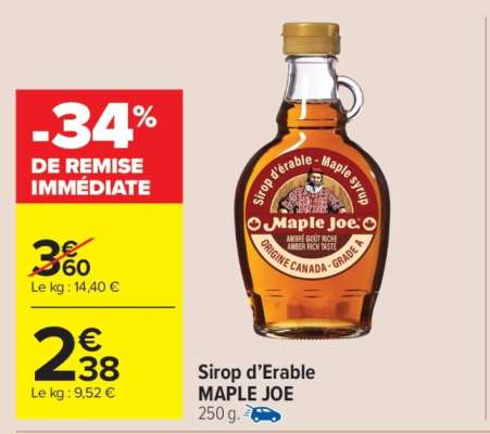 Sirop D'erable Maple Joe