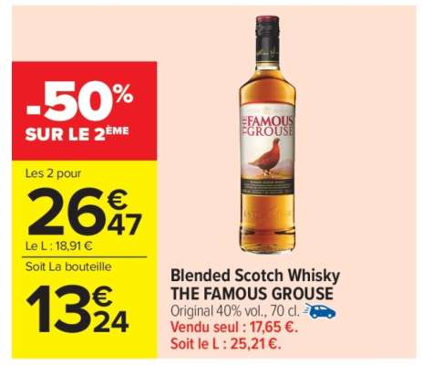 BLENDED SCOTCH WHISKY 'THE FAMOUS GROUSE'
