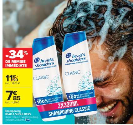 Shampooing Head & Shoulders